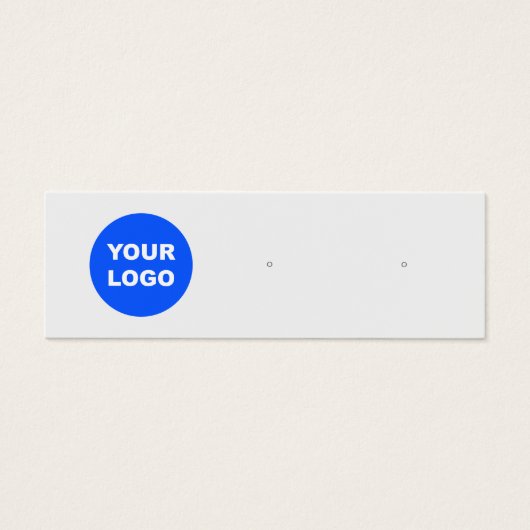 Graue Platzierung der Logo-Werbekarte (Vorderseite)