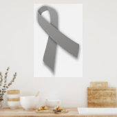 Graue politische Erklärung Sensibilisierungsunterl Poster (Küche)