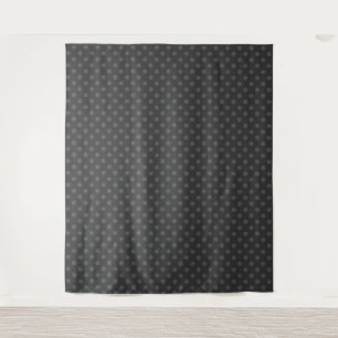 Graue Polka dot , Polka dot , Schwarz-Weiß , Ret. Wandteppich