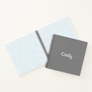 Graue Polka Dots Personalisiert Notizblock