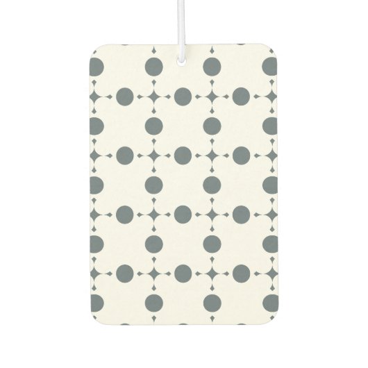 Graue Polka Dots, Polka Dot Pattern, Dots, Dotter Autolufterfrischer (Vorderseite)