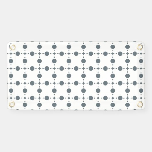 Graue Polka Dots, Polka Dot Pattern, Dots, Dotter Banner (Horizontal)