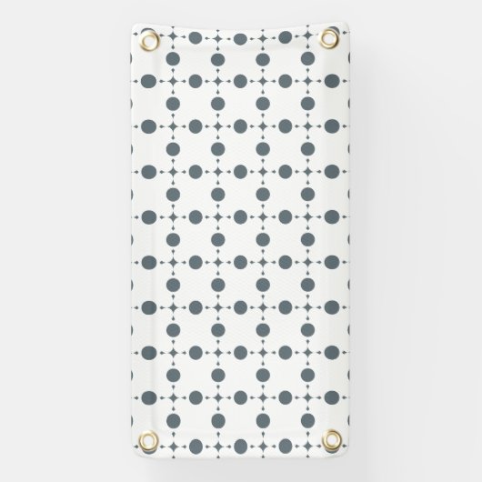 Graue Polka Dots, Polka Dot Pattern, Dots, Dotter Banner (Vertikal)