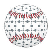 Graue Polka Dots, Polka Dot Pattern, Dots, Dotter Baseball (Rückseite)