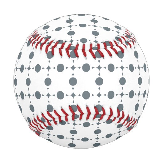 Graue Polka Dots, Polka Dot Pattern, Dots, Dotter Baseball (Rückseite)
