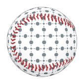 Graue Polka Dots, Polka Dot Pattern, Dots, Dotter Baseball (Vorderseite Links)