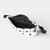 Graue Polka Dots, Polka Dot Pattern, Dots, Dotter Bauchtasche (Offen)