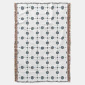 Graue Polka Dots, Polka Dot Pattern, Dots, Dotter Decke (Vorderseite Vertikal)