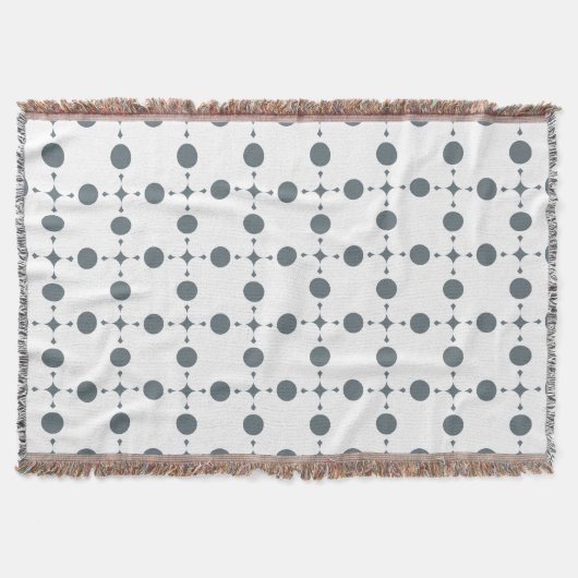 Graue Polka Dots, Polka Dot Pattern, Dots, Dotter Decke (Vorderseite)