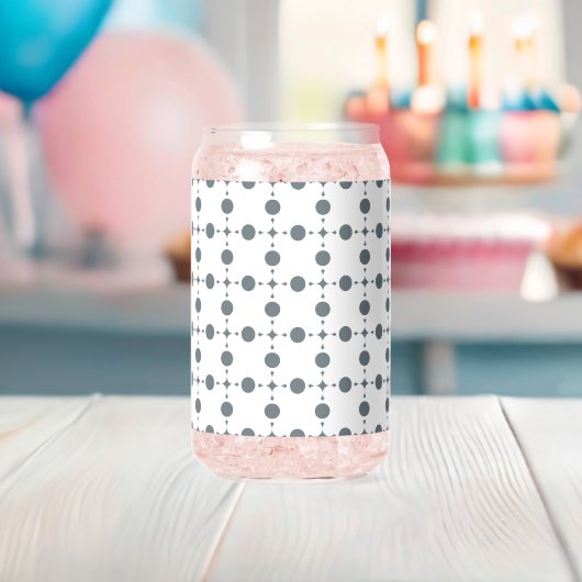 Graue Polka Dots, Polka Dot Pattern, Dots, Dotter Dosenglas (Insitu (Baby Party))