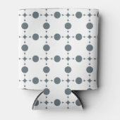 Graue Polka Dots, Polka Dot Pattern, Dots, Dotter Dosenkühler (Vorderseite)