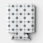 Graue Polka Dots, Polka Dot Pattern, Dots, Dotter Dosenkühler (Rückseite)