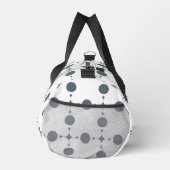 Graue Polka Dots, Polka Dot Pattern, Dots, Dotter Duffle Bag (Rechts)