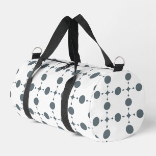 Graue Polka Dots, Polka Dot Pattern, Dots, Dotter Duffle Bag