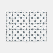 Graue Polka Dots, Polka Dot Pattern, Dots, Dotter Fleecedecke (Vorderseite (Horizontal))