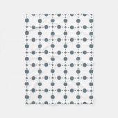 Graue Polka Dots, Polka Dot Pattern, Dots, Dotter Fleecedecke (Vorderseite)