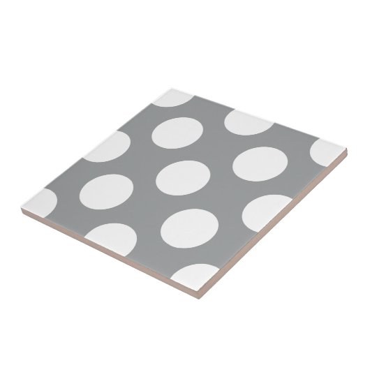 Graue Polka Dots, Polka Dot Pattern, Dots, Dotter Fliese (Seite)
