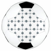 Graue Polka Dots, Polka Dot Pattern, Dots, Dotter Fußball (Vorderseite)