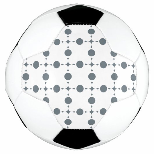 Graue Polka Dots, Polka Dot Pattern, Dots, Dotter Fußball (Vorderseite)