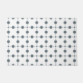 Graue Polka Dots, Polka Dot Pattern, Dots, Dotter Fußmatte (Vorderseite)