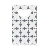 Graue Polka Dots, Polka Dot Pattern, Dots, Dotter Geldbeutel Flaschenöffner (Vorderseite)
