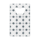 Graue Polka Dots, Polka Dot Pattern, Dots, Dotter Geldbeutel Flaschenöffner (Rückseite)