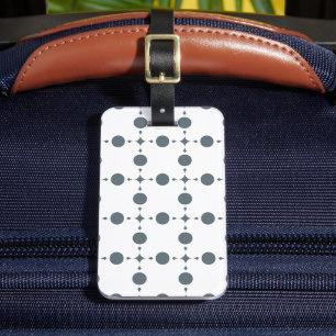 Graue Polka Dots, Polka Dot Pattern, Dots, Dotter Gepäckanhänger