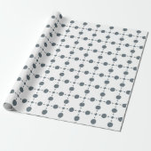 Graue Polka Dots, Polka Dot Pattern, Dots, Dotter Geschenkpapier (Ungerollt)