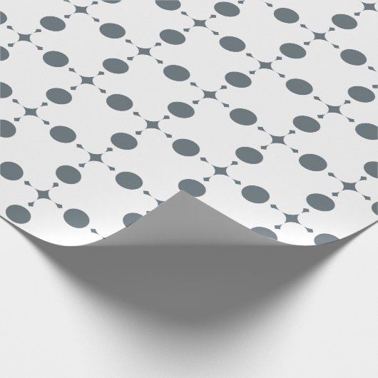 Graue Polka Dots, Polka Dot Pattern, Dots, Dotter Geschenkpapier (Ecke)