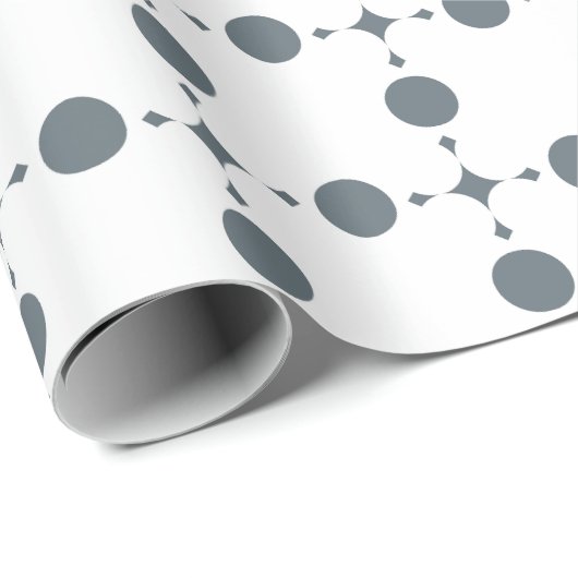 Graue Polka Dots, Polka Dot Pattern, Dots, Dotter Geschenkpapier (Rolleneckpunkt)