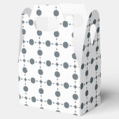 Graue Polka Dots, Polka Dot Pattern, Dots, Dotter Geschenkschachtel (Geöffnet)