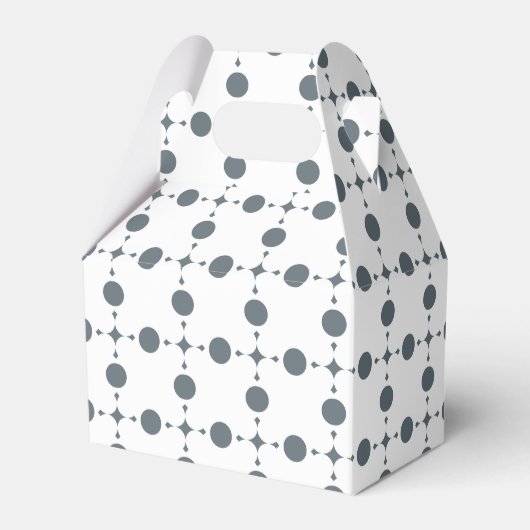 Graue Polka Dots, Polka Dot Pattern, Dots, Dotter Geschenkschachtel (Vorderseite)