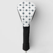 Graue Polka Dots, Polka Dot Pattern, Dots, Dotter Golf Headcover (Vorderseite)
