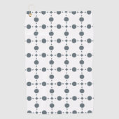 Graue Polka Dots, Polka Dot Pattern, Dots, Dotter Golfhandtuch (Vorderseite)