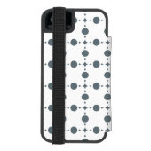 Graue Polka Dots, Polka Dot Pattern, Dots, Dotter Incipio iPhone Geldbeutel-Hülle (Folio Rückseite)