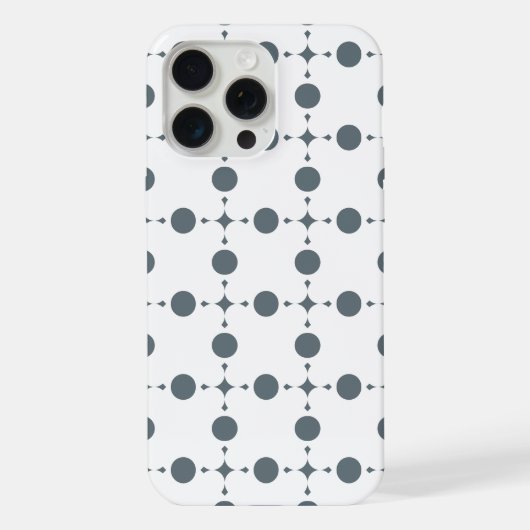 Graue Polka Dots, Polka Dot Pattern, Dots, Dotter iPhone Hülle (Rückseite)