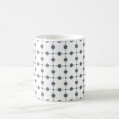 Graue Polka Dots, Polka Dot Pattern, Dots, Dotter Kaffeetasse (Mittel)