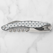 Graue Polka Dots, Polka Dot Pattern, Dots, Dotter Kellnermesser (Rückseite)