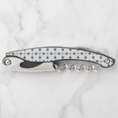 Graue Polka Dots, Polka Dot Pattern, Dots, Dotter Kellnermesser (Vorderseite)