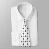 Graue Polka Dots, Polka Dot Pattern, Dots, Dotter Krawatte (Gebunden)