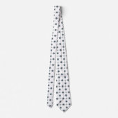 Graue Polka Dots, Polka Dot Pattern, Dots, Dotter Krawatte (Rückseite)