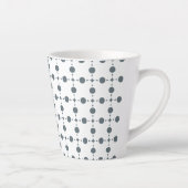 Graue Polka Dots, Polka Dot Pattern, Dots, Dotter Milchtasse (Rechts)
