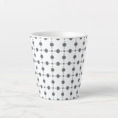 Graue Polka Dots, Polka Dot Pattern, Dots, Dotter Milchtasse (Vorderseite)