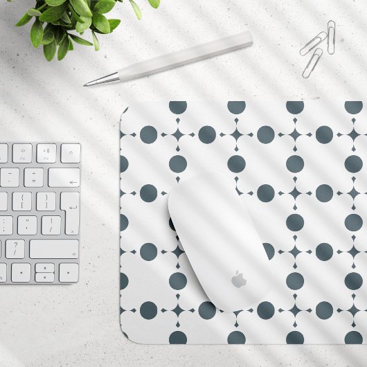 Graue Polka Dots, Polka Dot Pattern, Dots, Dotter Mousepad