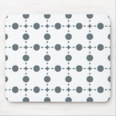 Graue Polka Dots, Polka Dot Pattern, Dots, Dotter Mousepad (Vorne)