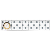 Graue Polka Dots, Polka Dot Pattern, Dots, Dotter Namensplakette (Vorderseite)