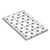 Graue Polka Dots, Polka Dot Pattern, Dots, Dotter Notizblock (Rechte Seite)