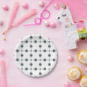 Graue Polka Dots, Polka Dot Pattern, Dots, Dotter Pappteller (Party)