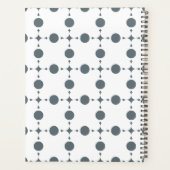 Graue Polka Dots, Polka Dot Pattern, Dots, Dotter Planer (Rückseite)
