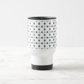 Graue Polka Dots, Polka Dot Pattern, Dots, Dotter Reisebecher (Mittel)